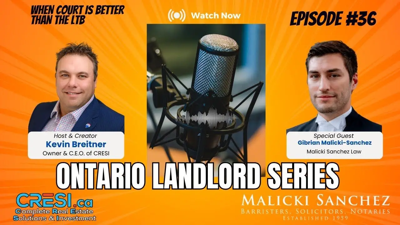 Watch: Ontario Landlord Court Options Beyond the LTB: Small Claims, Superior Court, and Provincial Offenses